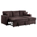 Convertible Sectional With USB / USB - C Port, Storage Chaise, Pull-Out Bed Home Essentials