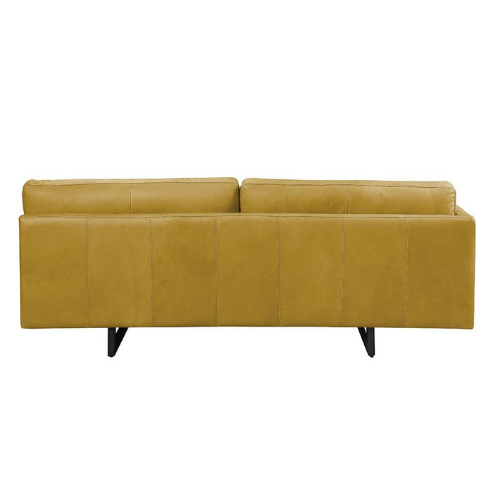 Radia - Sofa With Pillow - Turmeric Top Grain Leather ACME