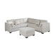 Contemporary L - Sectional Sofa Set With Ottoman And Pillows Home Essentials