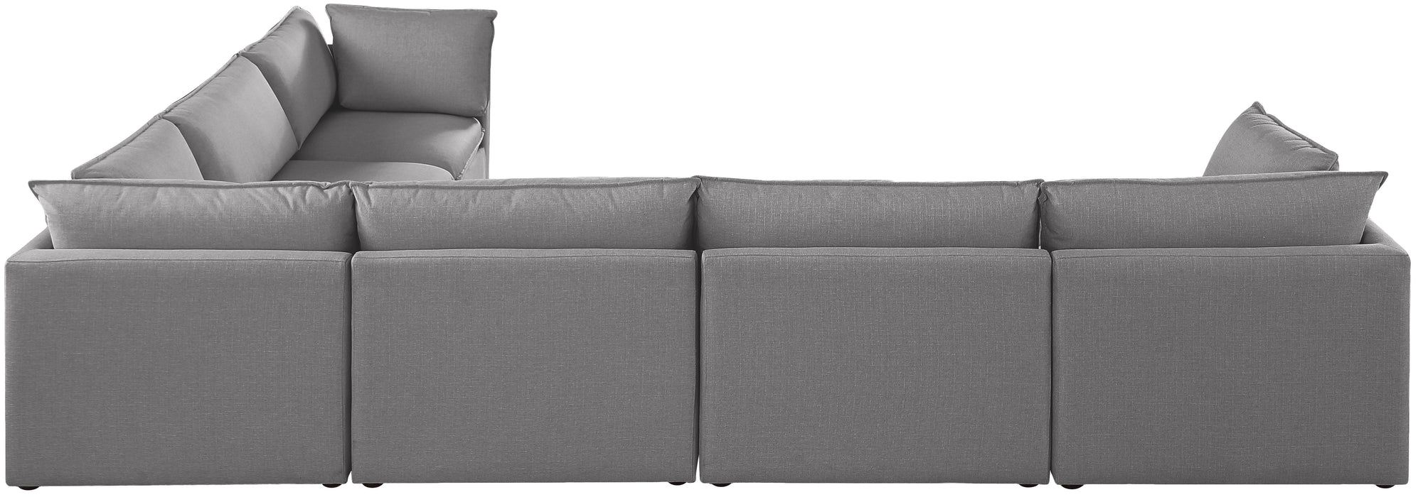 Mackenzie - Modular Sectional 6 Piece - Gray - Fabric