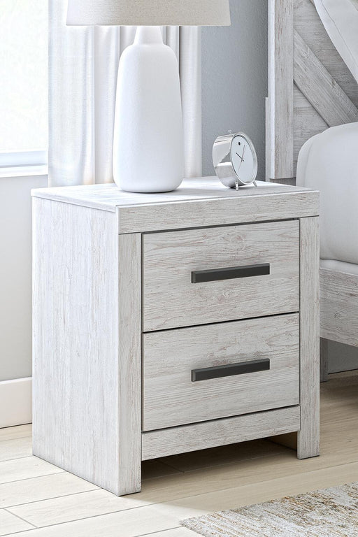 Cayboni - Two Drawer Night Stand - Whitewash Signature Design by Ashley®