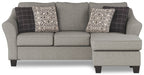Kestrel - Queen Sofa Chaise Sleeper - Driftwood Ashley®