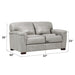 Cornelia - Loveseat - Pearl Gray Leather ACME