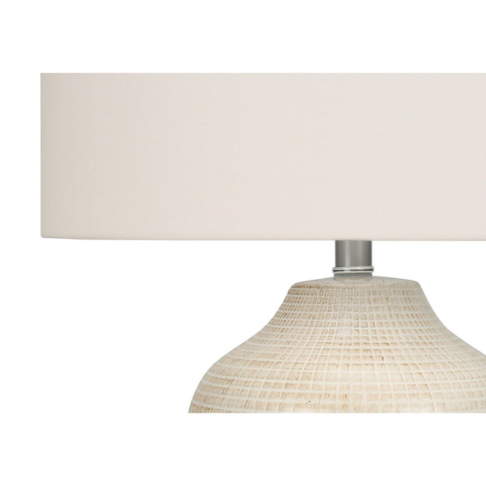 Table Lamp, Lighting, Ceramic, Contemporary - Cream 8th Street