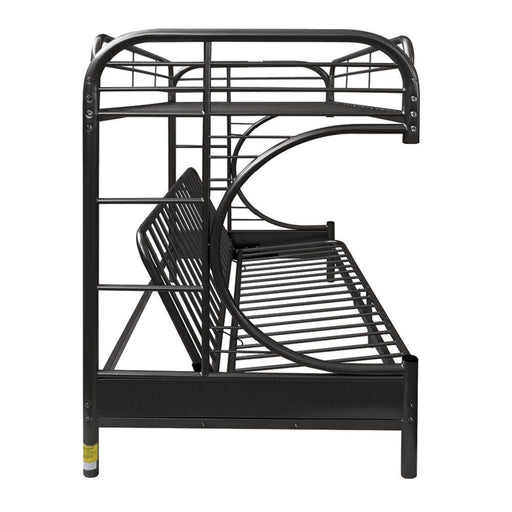 Eclipse - Twin Long/Queen Futon Bunk Bed - Black ACME
