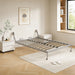 Queen Size Vertical Murphy Wall Cabinet Folding Bed With Automatic Legs - Gray Home Essentials