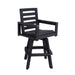 5 Piece Outdoor Bar Set With Table And Swivel Stools - Carbon / Ember Black Life Outside