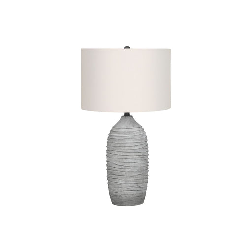 Lighting, Table Lamp, Resin, Modern - Gray / Cream 8th Street