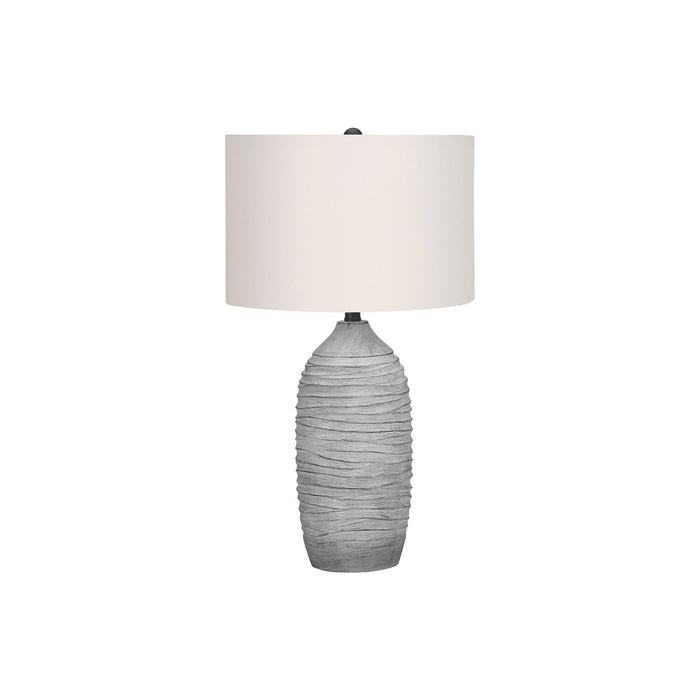 Lighting, Table Lamp, Resin, Modern - Gray / Cream 8th Street