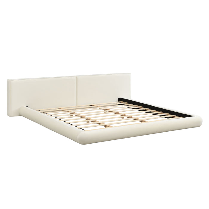 Low Profile Platform Bed With Rounded Edges Noble House