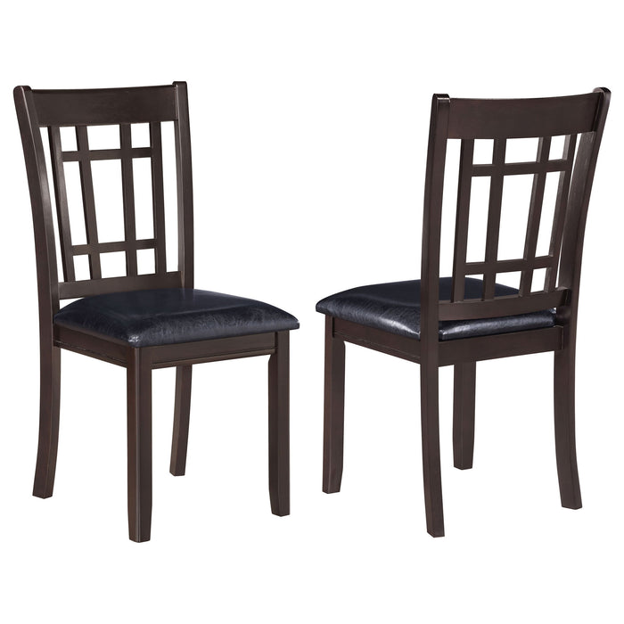 Lattice Back Side Chairs (Set of 2) Furniture Max