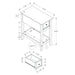 Accent End Table, 2 Tier, Narrow, Lamp, Storage Drawer, Charming Design 8th Street