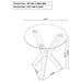 Alexa - Round Tempered Glass Top End Table - Chrome Furniture Max
