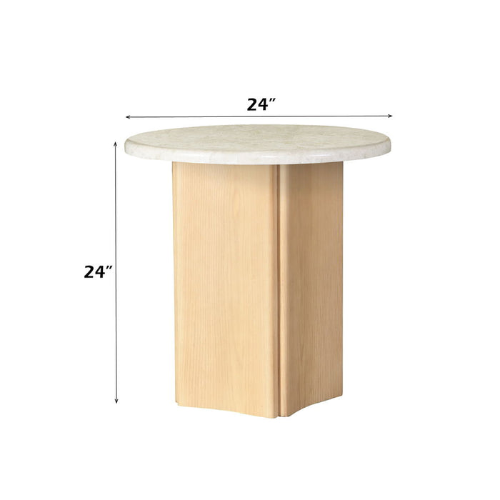 Qwin - Table With Marble Top ACME