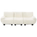 3 Seater Sofa Couch With Curved Armrests Noble House