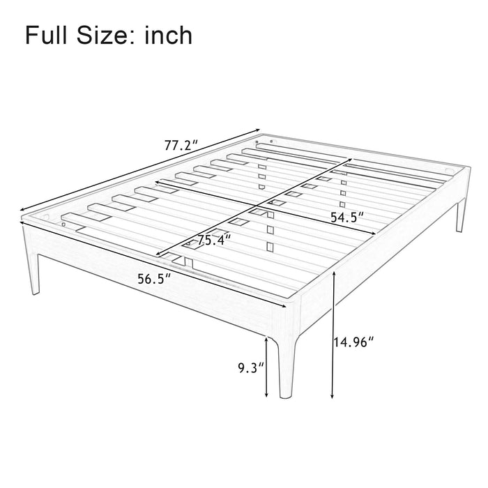 Modern Minimalist Style Platform Bed Hearth and Haven