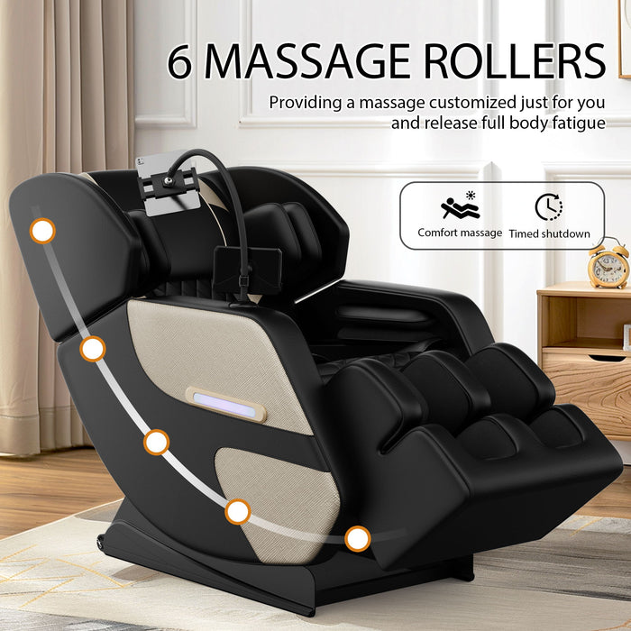 Massage Chair Recliner With Zero Gravity With Full Body Air Pressure - Black / Blue / Gold Home Essentials