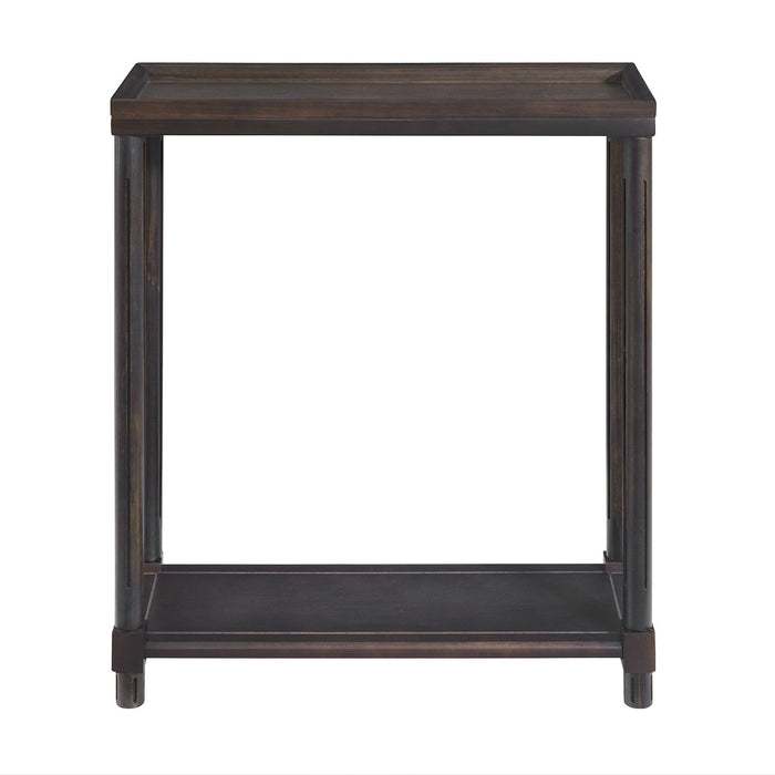 Narrow Side End Tables With Shelf (Set of 2) Home Essentials
