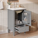 Retro Bathroom Vanity With Sink Noble House