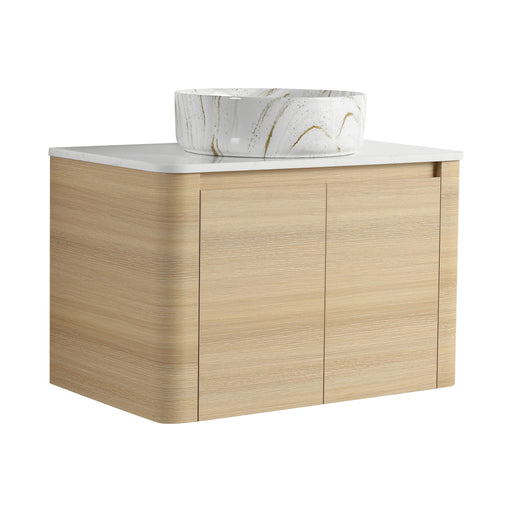 Mounted Bathroom Vanity & Art Sink, Soft Close Door Home Essentials