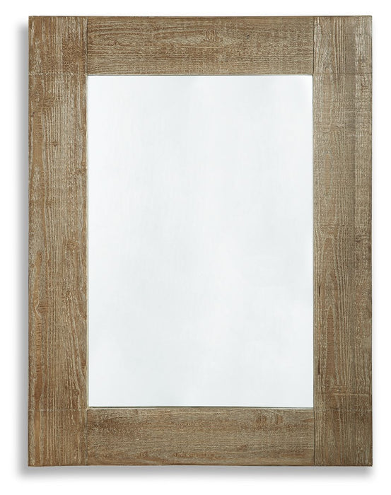 Waltleigh - Accent Mirror - Distressed Brown Signature Design by Ashley®