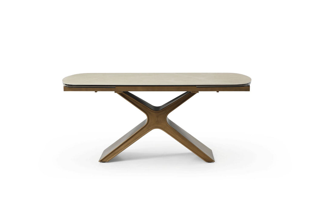 9368 - Dining Table With Extensions - Taupe Extravaganza Collection