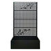 Planter Box With Trellis, Outdoor Raised Garden Bed With Privacy Screen Lattice Panels For Patio - Black Daily Nest