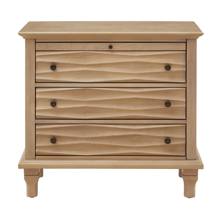 Nightstand With Charging Station, Bedside Table, 3 Drawers, USB And Type - C Ports Home Essentials