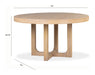 Somerset - Round Dining Table - Butternut and Omari Natural Magnussen Furniture