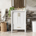 Bathroom Vanity With Ornate French Cylinder Legs, Soft Close Drawer Hearth and Haven