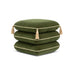 Monarch - Tassled Ottoman - Olive Green Jennifer Taylor Home