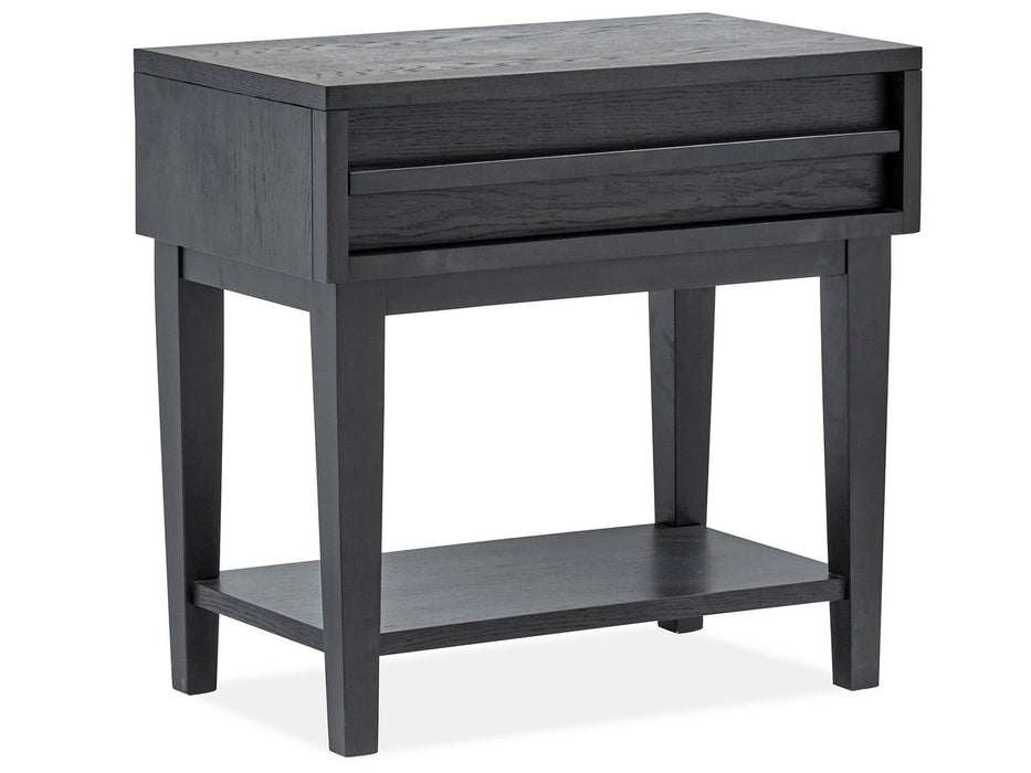 Lindon - Dark Open Nightstand - Coffee Bean Magnussen Furniture