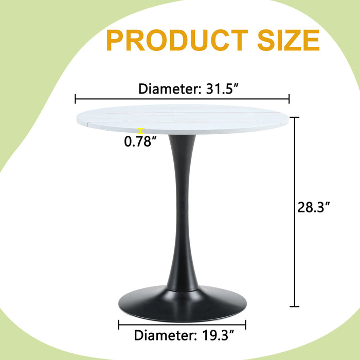 Ergonomic Round Dining Table For Kitchen Home Essentials