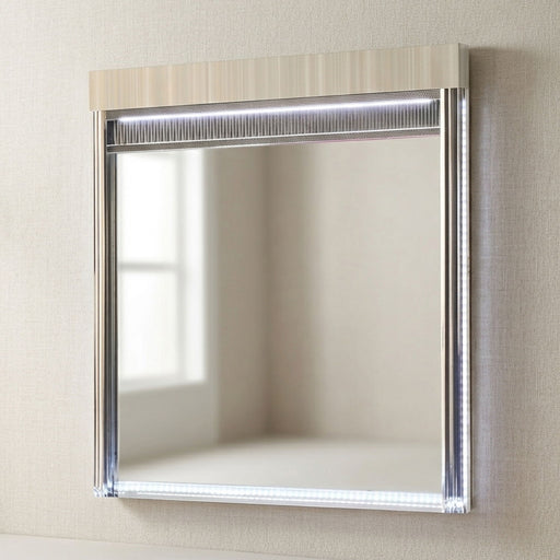 Leonor - Mirror With LED Light Frame - Gray Matrix Furniture Group