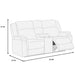 Motion Loveseat With Console Home Essentials