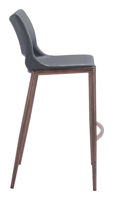 Ace - Bar Chair With Walnut Legs (Set of 2) Zuo Modern