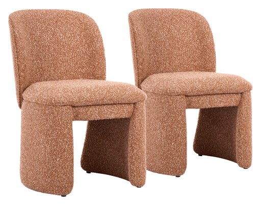 Citrine - Dining Chair (Set of 2) - Biscuit Brown Zuo Modern