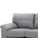 Stylish Loveseat With Padded Arms Glory Furniture