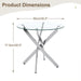 Round Dining, Kitchen Table For Dining Room - Chrome Home Essentials