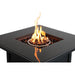 Powdercoated Fire Pit With Top - Black LSI Patio Furniture
