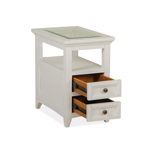 Heron Cove - Chairside End Table - Chalk White Magnussen Furniture