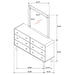 Winston - 6 Drawer Dresser With Mirror Furniture Max