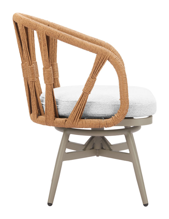 Safal - Outdoor Swivel Dining Chair - Multicolor