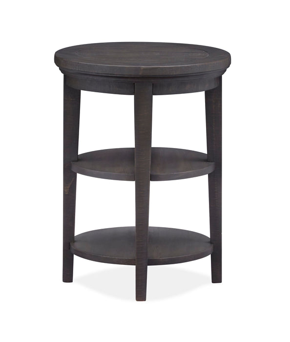 Westley Falls - Round Accent End Table - Graphite Magnussen Furniture