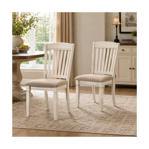 Fedele - Side Chair (Set of 2) - Cream / Tan Acme
