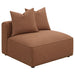 Colleen - Armless Chair With Pillows - Terracotta Furniture Max