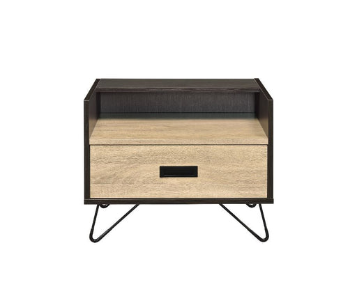 Melkree - Accent Table - Oak & Black ACME