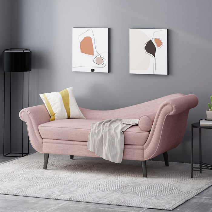 Chaise Lounge - Blush - Fabric