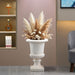Roman Urn Planter Pot For Indoor / Outdoor - Beige White Home Essentials