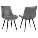 Tufted Swivel Side Chair (Set of 2) - Gray Furniture Max